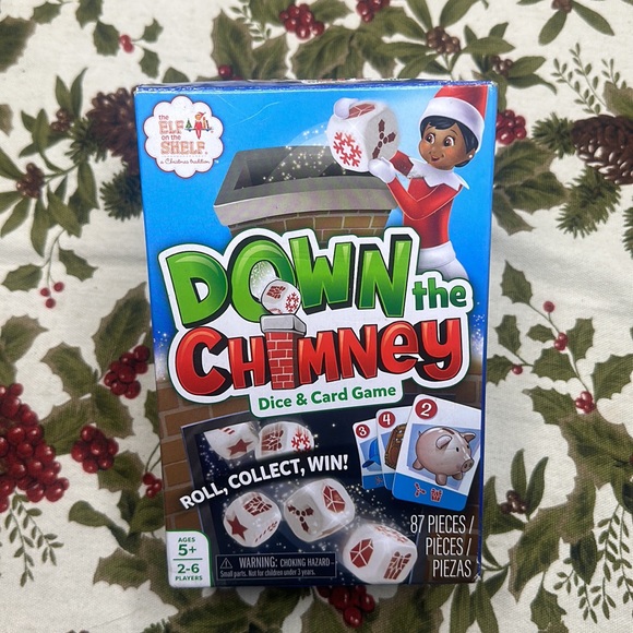 The elf on the shelf Down the Chimney Dice & Card Game 5+ 2-6 players 87 pieces - Picture 1 of 5